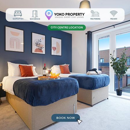 Luxury Campbell Park Apartments In Central Mk With Balcony, Free Parking & Smart Tv With Netflix By Yoko Property Milton Keynes Bagian luar foto